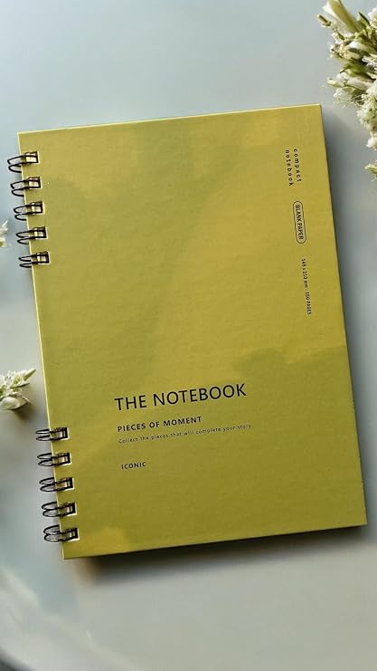Fark Tanıtım Spiralli 80 Yaprak Çizgisiz A5 Defter, Not Defteri, Okul Defteri, 4 Farklı Renk Seçeneği (03 Olive Green)