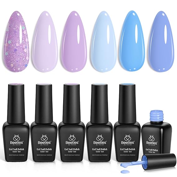 Beetles Pastel Gel Nail Polish Set, Dreamy Aesthetic Gel Polish
