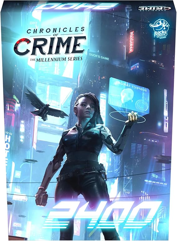 Chronicles of Crime The Millennium Series - 2400 Board Game | Cooperative Murder Mystery Game for Kids and Adults | Ages 12+ | 1-4 Players | Avg. Playtime 60-90 Mins | Made by Lucky Duck Games