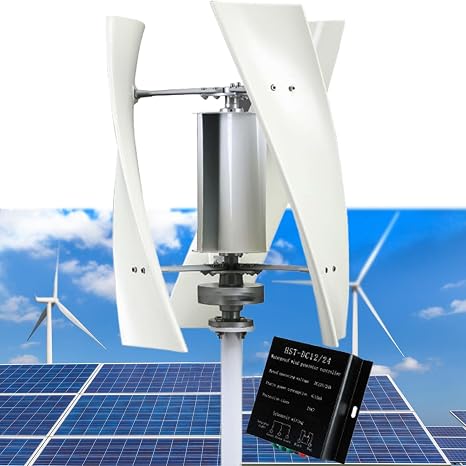 14000W Garden Wind Turbines Generator Kit, 12V - 220V Wind Power Generator Vertical Three-Phase AC Vertical Wind Turbine with Controller for Marine, RV, Home and Industrial Use