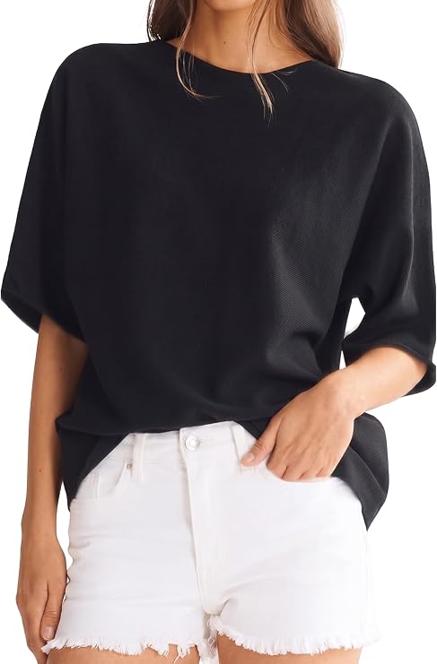 Orolay CHIIONE Women's Wool Blend Elbow Sleeve Loose Fit Casual Sweater