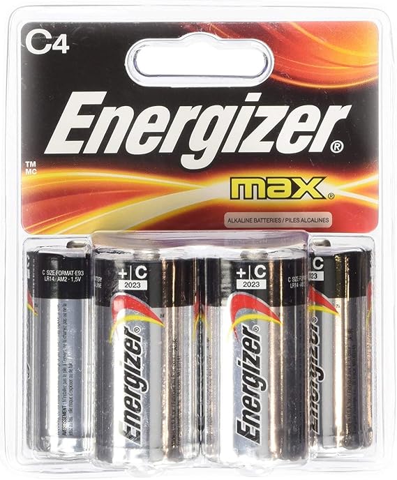 Energizer 4 Pk, C Energizer Max Battery