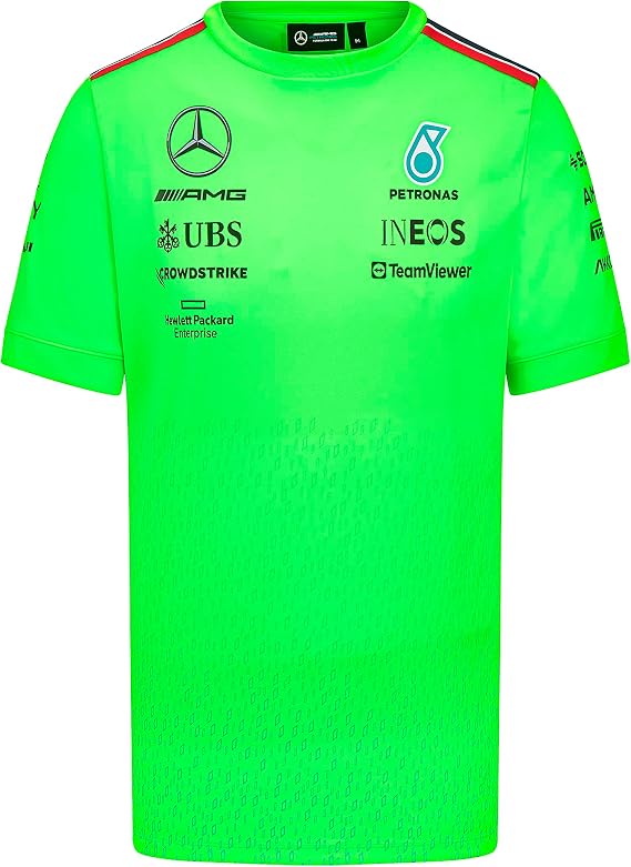 Mercedes AMG Petronas Formula One Team - 2023 Team Setup T-Shirt - Green - Men - Size: M