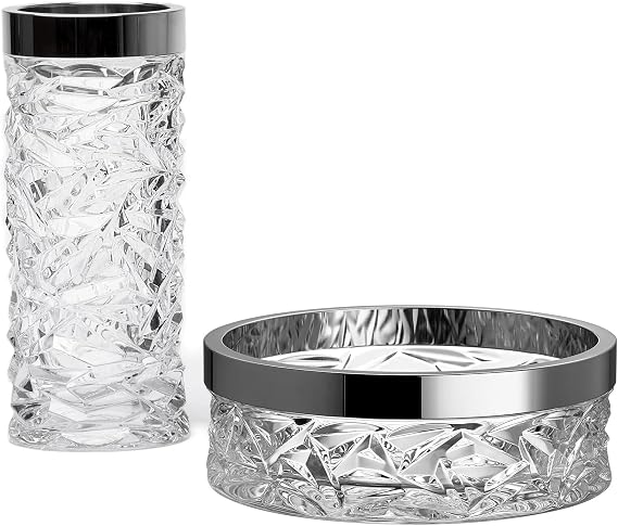 Orrefors Carat Vase & Bowl Set