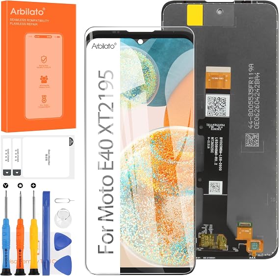 Screen for Motorola Moto E40 Screen Replacement for Moto E40 LCD Screen XT2159 Touch Display Digitizer Assembly Repair Parts(Black US Version)