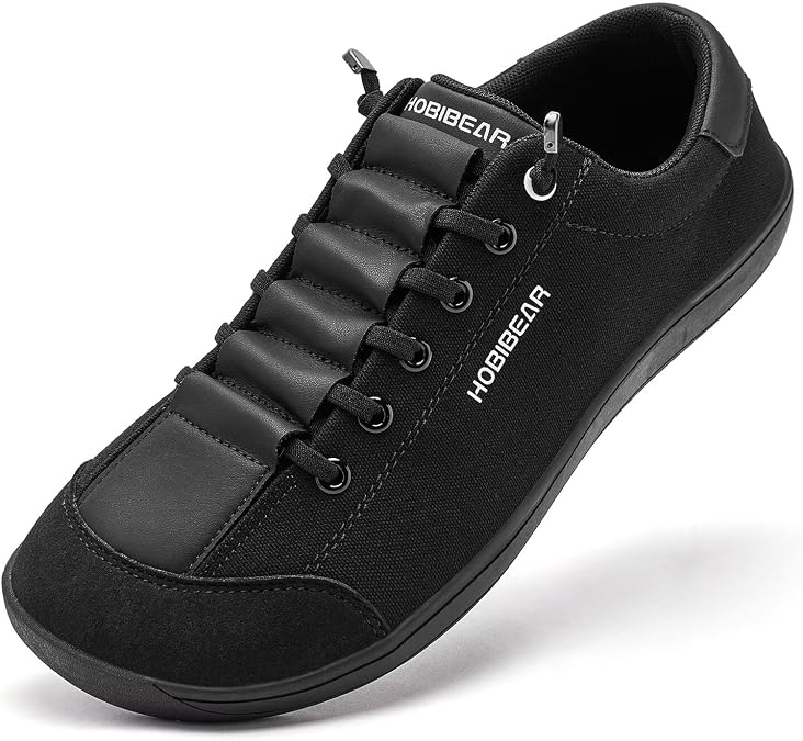 HOBIBEAR Barefoot Minimalist Shoes Womens Mens | Zero Drop | Wide Width Canvas Slip-on Shoes