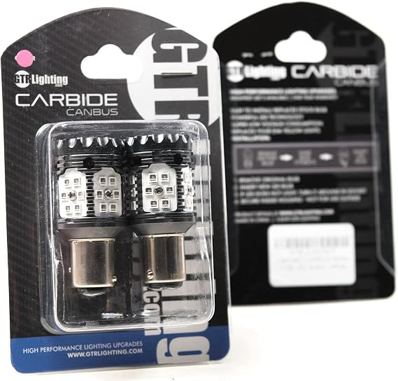GTR Lighting GTR.LED571-2PK: 1157: Carbide Canbus 2.0 Led (Red/Pair)