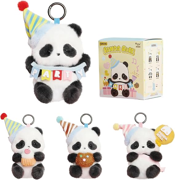 52TOYS Panda Roll Series, Collectible Plush Toy with Kawaii Costume 1PC Random Design Action Figures Home Decorations, Holiday Birthday Gifts, for Panda Enthusiasts