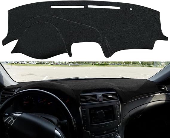 Yiz Dash Cover Mat Custom Fit for Acura TL 2004-2008 (Black) Y02