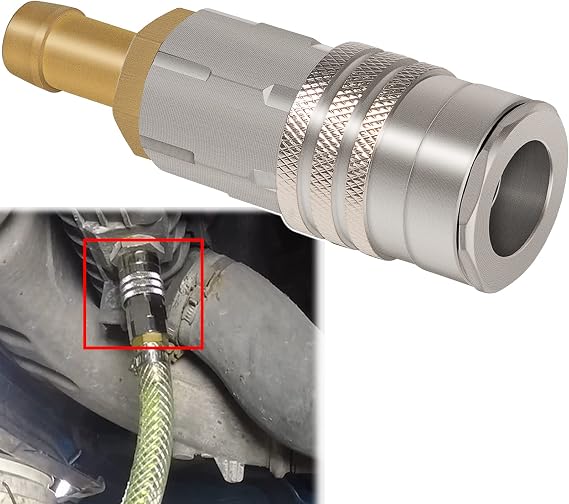 Quick Fit Radiator Adapter for 9996049 Coolant Drain Hose Compatible with Volvo & Mack Trucks and Bus, for Scania 4/5 series
