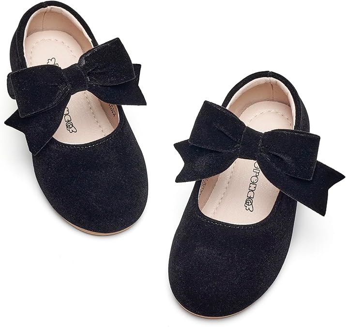 Kiderence Little Toddler Girls Dress Shoes Ballerina Ballet Flats Kids Mary Janes