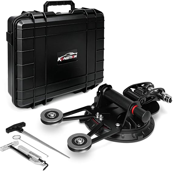 Auto Windshield Removal Tool Kit with Dual Cutting Locking Function, Effective Auto Glass Removal Tools Include Toolbox, Glass Cutter & T-Shaped Threading Tool for Cars, Trucks & SUVs, No Cutting Wire