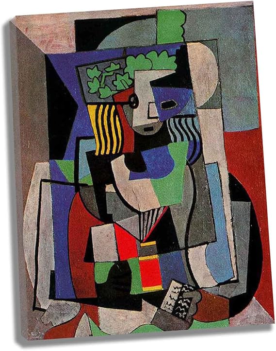 Lasite Pablo PicassoThe studentWall Art for Bedroom Wall Decor for Home kitchen Office Modern Canvas Artwork Picture on Canvas Ready to Hang(30x39cm) 12x15inch,Framed