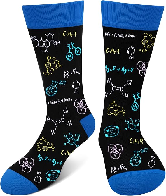 AGRIMONY Funny Socks for Teachers Men Women Teenage - Funky Nerd Novelty Crazy Socks Gifts Idea Stocking Fillers