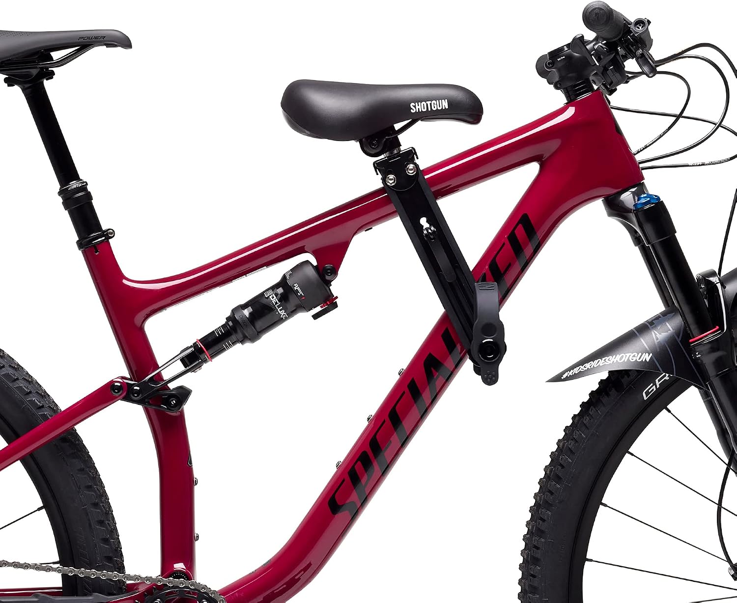 SHOTGUN Kids Bike Seat for Mountain Bikes | Front Mounted Bicycle Seats for Children 2-5 Years up to 48 Pound | Compatible with All Adult MTB | Easy to Install