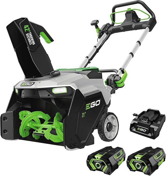 EGO Power+ SNT2122 21" Single-Stage Snow Blower with Peak PowerTM, (2) 4Ah Batteries and 320W Charger Included