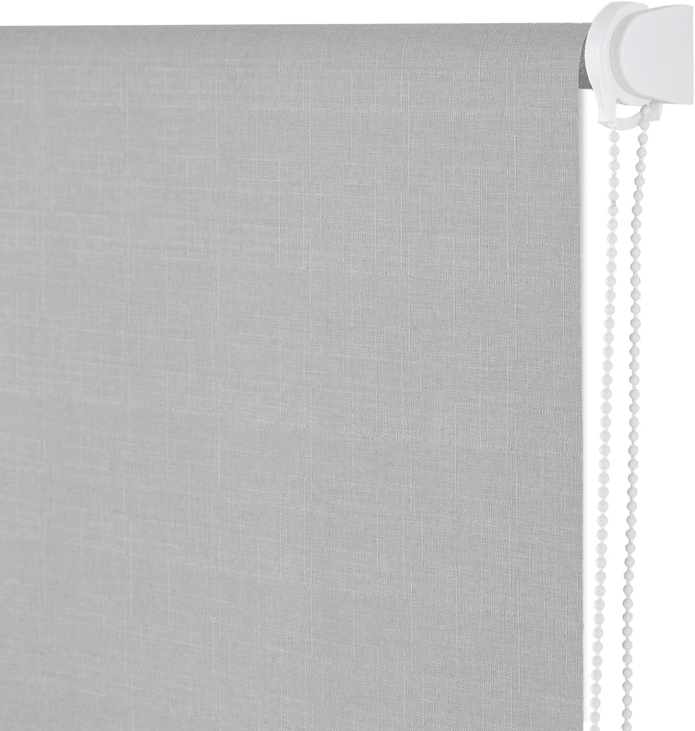 NUTRO CHILL Window Blinds, Blackout Blinds with Thermal Insulated, UV Protection Linen Window Shades for Home, Door, Kitchen, Bathroom (32" W x 68" L, Light Grey)
