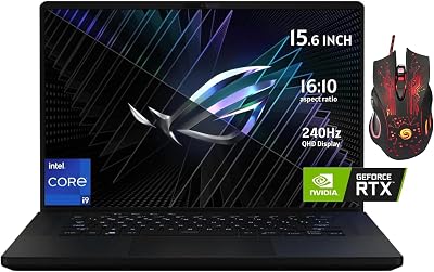 ASUS ROG Zephyrus-G18 Gaming Laptop - 16 QHD 240Hz Display CPU i9 13900Hup to 5.4GHz NVIDIA GeForce RTX 4080 16GB DDR5 RAM 1TB SSD Backlit Keyboard Windows 11 Pro Gaming Mouse