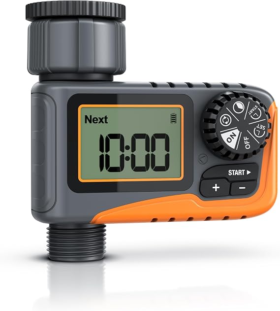 Brandson - Digital Irrigation Control with Display - Irrigation Computer Water Timer - Irrigation Control - Irrigation System - Automatic Watering - Balcony Patio Garden