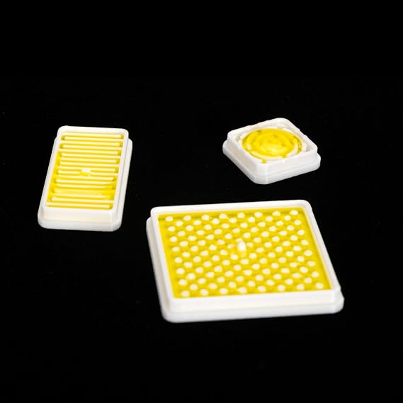 Ant Feeding Dish Set, 15 Piece, 3 Styles, White Plastic Feeder Trays for Ant Farms and Formicarium