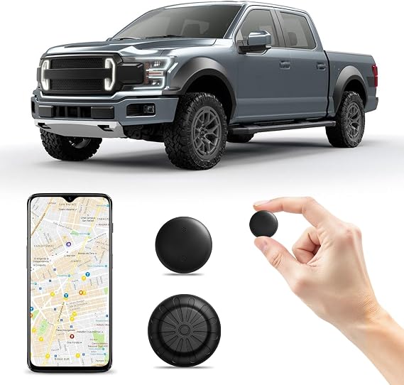 ミニGPSトラッカーAndroid&iOS用ユニバーサル、Google Find Hub&iOS用隠し車位置トラッカー 月額料金なし キー/ウォレット/スーツケース/ペット用のアイテムファインダー ブラック