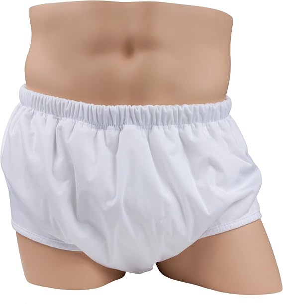 Adult All in One Pull-On Cloth Diaper by LeakMaster - Sewn-On Waterproof Outer Layer. 8 Total Interior Layers of Absorbency. Secure Incontinence Protection. (2X-Large 44-52-Inch Waist)