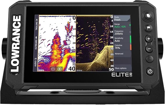 Lowrance Elite FS Fish Finder/Chartplotter, 7-12 Inch, C-MAP Charts