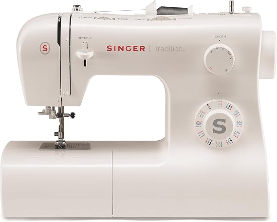 Singer Tradition 2282 Electronic and Mechanical Sewing Machine with 32 Programs, Automatic Eyelet, Adjustment Length and Width Stitch, Free Arm Professional Sewing Machine