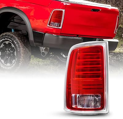 AUTOONE RAM Tail Light Assembly with Original LED bulbs for 2013-2018 RAM 1500 2500 3500 Premium Type, 2019-2022 RAM 1500 Classic Ram Rear Lights Assembly, Driver SideLH