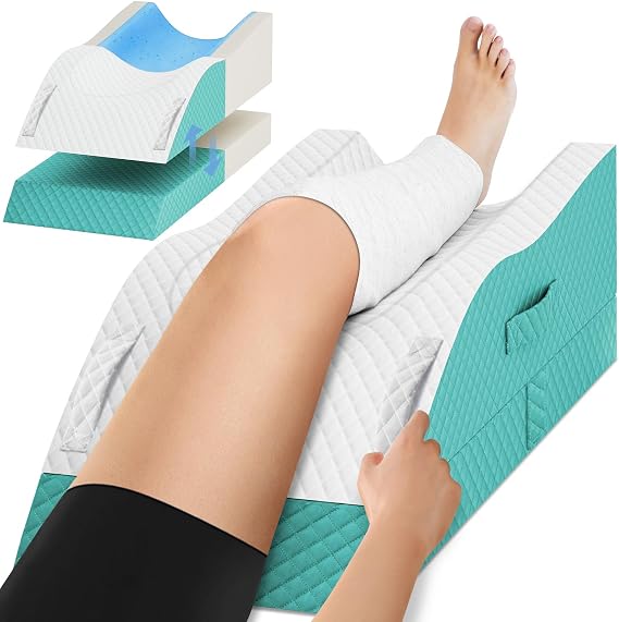 TranquilRelax Leg Elevation Pillows for After Surgery, Wedge Pillow, Green