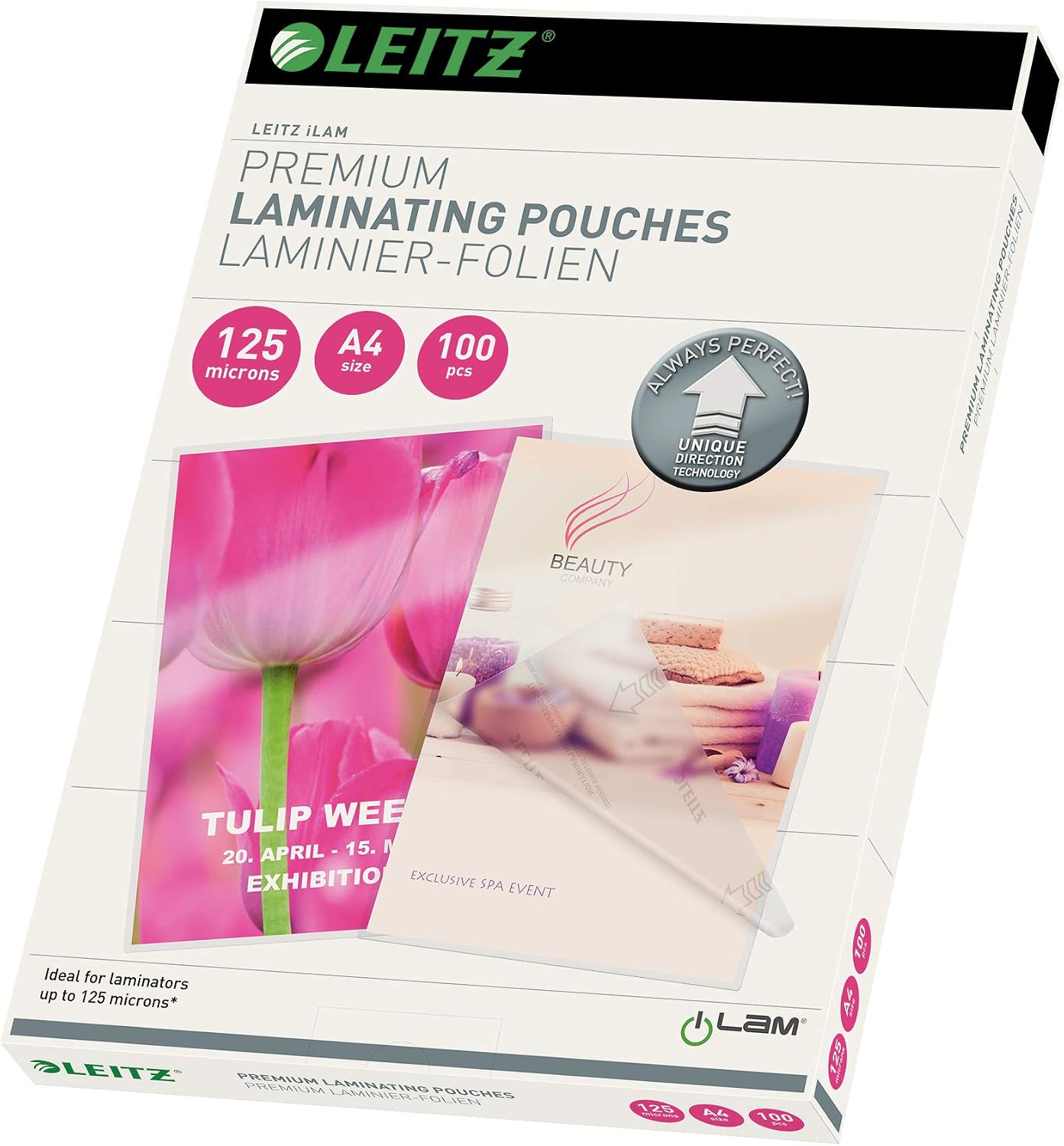 Leitz 7481 A-4 Lamination Film 125 Micron 100l
