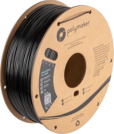 Polymaker PC-ABS for 3D Printers Heat Resistant Filament Polymaker Black