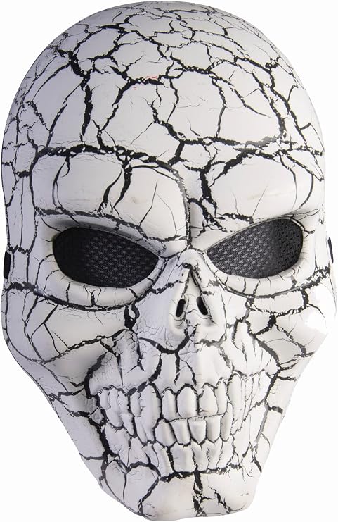 Forum Novelties Adult Cracked Skull Costume Face Mask, One Size