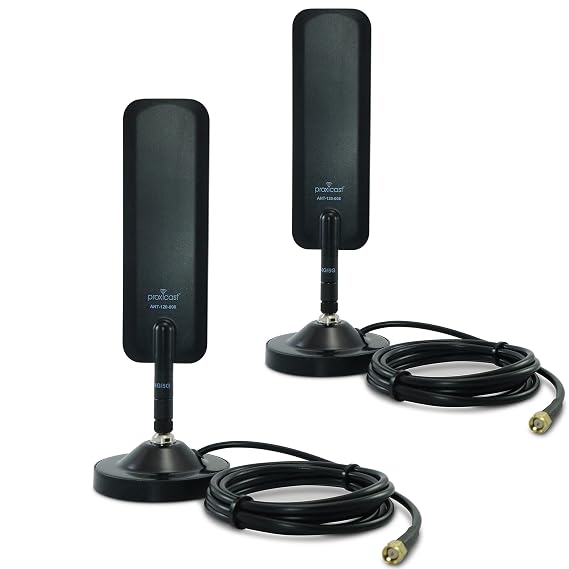 Proxicast Two 6 dBi 4G/5G Paddle Antennas + 2 Pro-Grade Magnetic Base Bundle (ANT-120-008-SMA-BDL)
