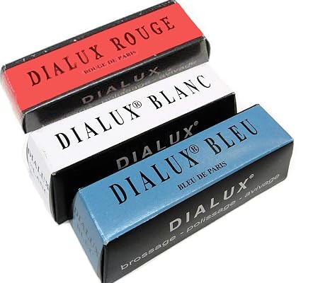 Dialux Rouge Jewelers Rouge Polishing Compound Red White & Blue for Gold and Silver