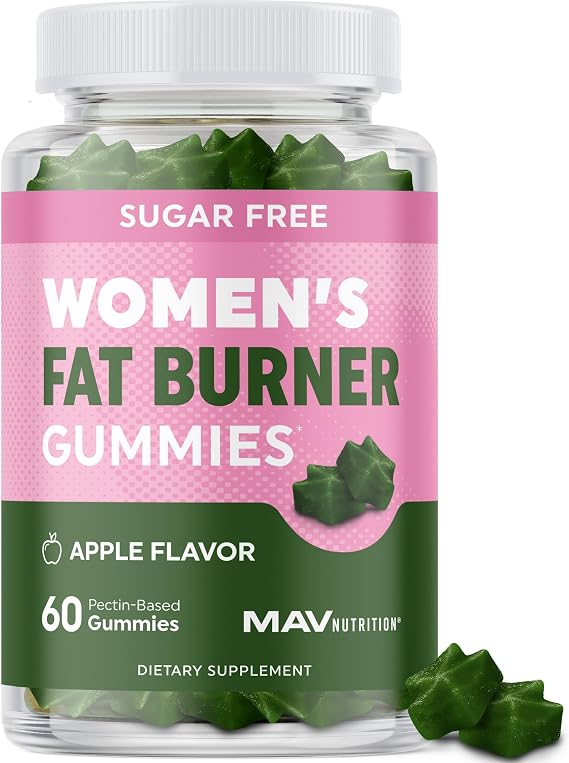 Womens Fat Burner Gummies for Weight Loss, Green Tea & Green Coffee Bean