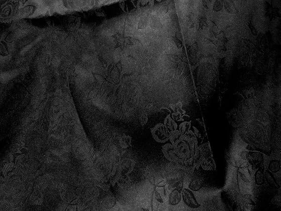 The Fabric Exchange 60" Wide Brocade Jacquard Satin Fabric by The Yard Elegant Floral Pattern, Dual-Sided Design for Apparel, Decor, Costumes & Crafts