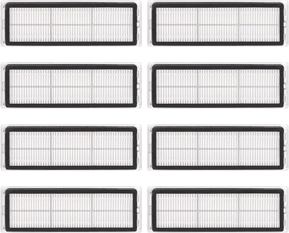 (8 Pieces) HEPA Filter for Dreame D20 Pro Plus, L10s Ultra, L10s Pro, L10 Ultra, Z10 Pro, S10, S10 PRO, S10 PLUS, B101CN, 1C, W10, X10+, L10 + plus, Z10 pro, D10 PLUS, Filters for Xiaomi X20+, X10+