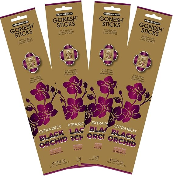 Gonesh Extra Rich Black Orchid - 4 Pack