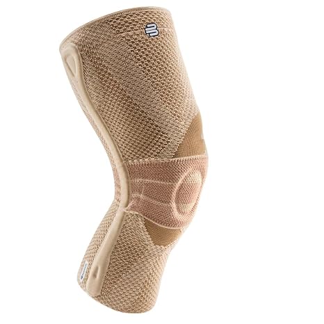 Bauerfeind - GenuTrain P3 - Patella Knee Brace -Knee Support For Misalignment of the Kneecap - Beige, Right, Size 5