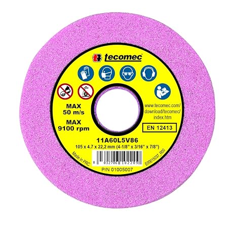 Tecomec 01005007 5-3/4" Taşlama Tekerleği, Pembe