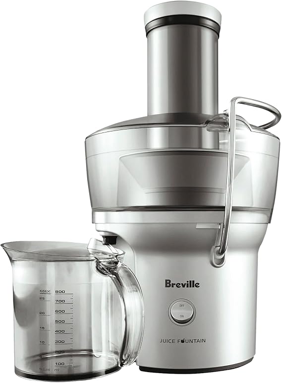 Breville BJE200XL Juice Fountain Compact Centrifugal Machine, Silver