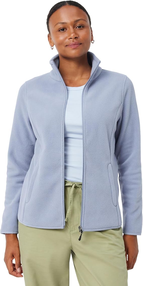 Amazon Essentials Women's Classic-Fit Full-Zip Polar Soft Fleece Jacket, Outerwear Coat with Cuffs (Available in Plus Size)