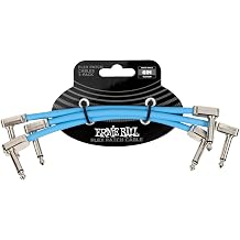 Ernie Ball Flex Patch Cable 6in - Blue - 3 Pack