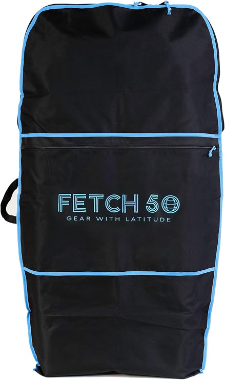 Double Bodyboard Bag with Rucksack Straps, Heavy Duty Polyester, Large Accessories Pocket, Easy to Clean