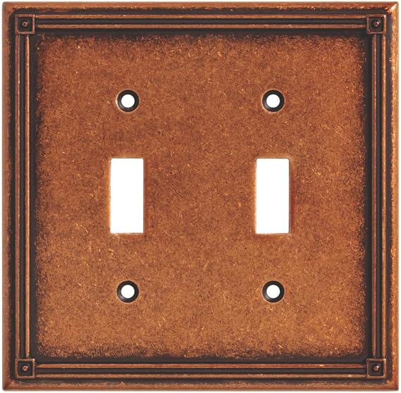 BRAINERD 135765 Ruston Double Toggle Switch Wall Plate / Switch Plate / Cover