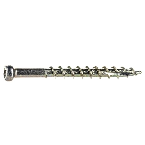 Trim Screws, 5lb, Approx. 1040 Pieces - #8 x 1-5/8" Durable Secure Serrated Thread Trim Screws, Fasteners for Trim, Roofing, Construction, Repair