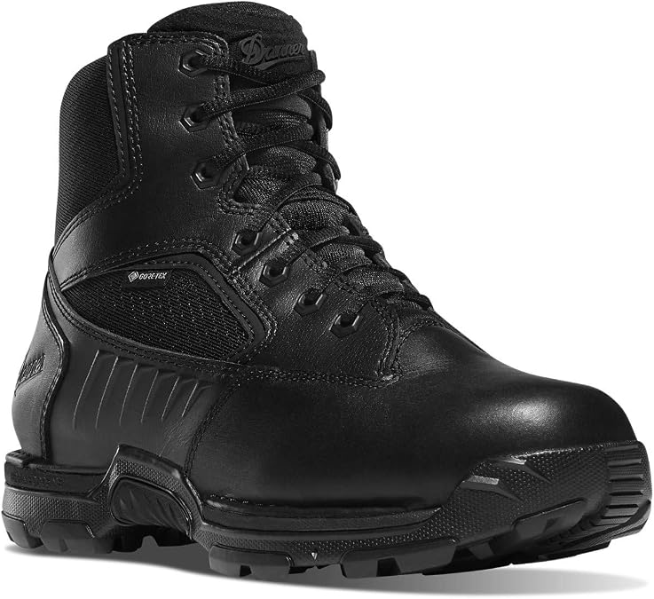 Danner StrikerBolt Side-Zip 6" GTX Men's Tactical Boots, Waterproof GORE-TEX, Vibram Outsole, Polishable Leather/Nylon Upper