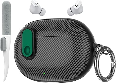 Valkit Compatible Beats Studio Buds 20212023 Clear Case With Cleaner Kit & Lock, Soft TPU Shockproof Protective Cover for New Beats Studio Buds Plus