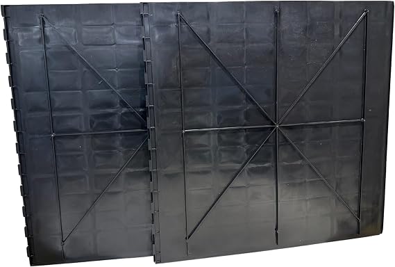 DeepRoot Tree Root Barrier, Tree Circle Weed Barrier, Root Shield for Sidewalks, Driveways, Patios, 24 Depth, 24" Width, 5 Panels per Pack, 10 Linear Feet Total, Black